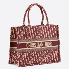 Geantă Dior mică tip carte din pânză oblică Bordeaux Geantă Dior mică tip carte din pânză oblică Bordeaux