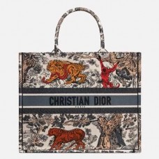 Geantă Dior Book Toile De Jouy Multicoloră