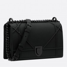 Geantă Dior cu inele Diorama Ultra Matt So Black