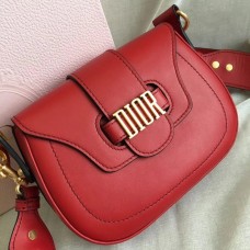 Geantă Dior D-Fence Saddle din piele de vițel roșie Geantă Dior D-Fence Saddle din piele de vițel roșie