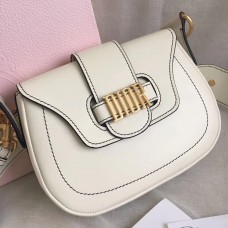 Geantă Dior D-Fence Saddle din piele de vițel albă Geantă Dior D-Fence Saddle din piele de vițel albă