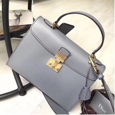 Geantă tote Dior DiorAddict din piele de vițel albastru deschis