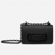 Geantă Dior Mini J'Adior din piele de vițel ultra mată neagră