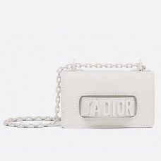 Geantă Dior Mini J'Adior din piele de vițel albă ultra mată