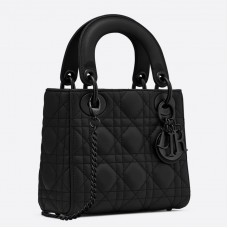 Dior Geantă Lady Dior Mini cu lanț So Black