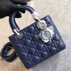 Geantă Dior My Lady Dior din piele de miel cu safir