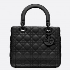 Geantă Dior medie Lady Dior Ultra-Matte So Black Geantă Dior medie Lady Dior Ultra-Matte So Black