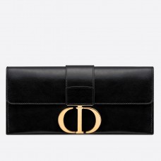 Geantă de mână Dior 30 Montaigne din piele de miel neagră