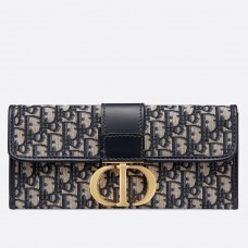 Geantă de mână Dior 30 Montaigne din pânză albastră oblică