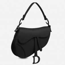 Geantă Dior Saddle din piele neagră ultra mată Geantă Dior Saddle din piele neagră ultra mată
