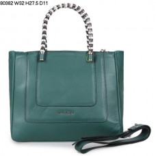 Geantă de mână Bvlgari New Hand Carry Serpenti din piele de vițel verde 80382 Geantă de mână Bvlgari New Hand Carry Serpenti din piele de vițel verde 80382