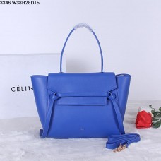 Geantă Celine Belt Bag Albastră din Piele de Vițel Naturală