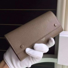 Portofel multifuncțional Celine din piele Brulee Epsom