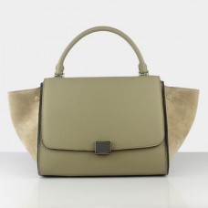 Geantă Celine Large Trapeze Bej din piele întoarsă