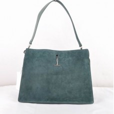 Geantă Celine EDGE din piele întoarsă verde 309