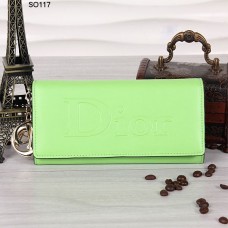 Portofel Christian Dior cu clapă, culoare lime, 117 Portofel Christian Dior cu clapă, culoare lime, 117