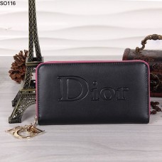 Portofel Christian Dior negru cu fermoar 116 Portofel Christian Dior negru cu fermoar 116