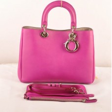 Geantă Dior Diorissimo Medie, piele originală mov (hardware auriu) 603 Geantă Dior Diorissimo Medie, piele originală mov (hardware auriu) 603